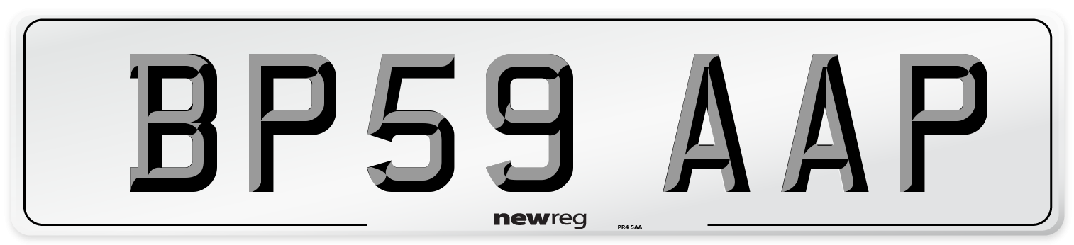 BP59 AAP Number Plate from New Reg